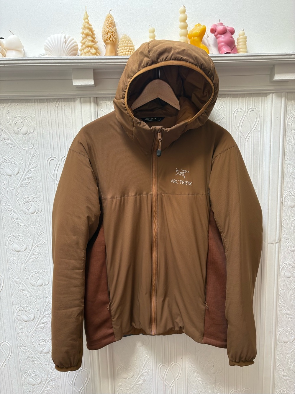 Arc'teryx Brown Hooded Puffer Jacket